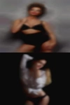Nude woman wall bars middle