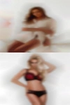Couples looking woman before